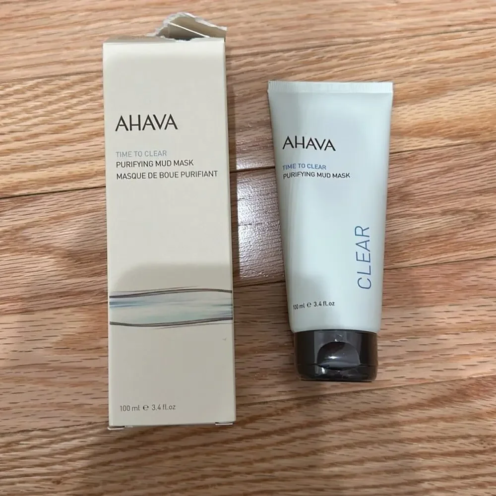 AHAVA time to clear purifying mud mask full size sealed